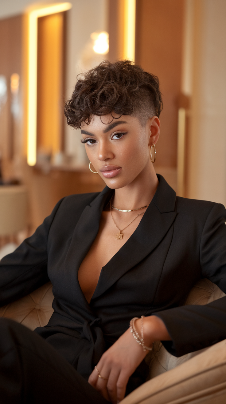 Short Curly Hair with Layers for Women in 2025