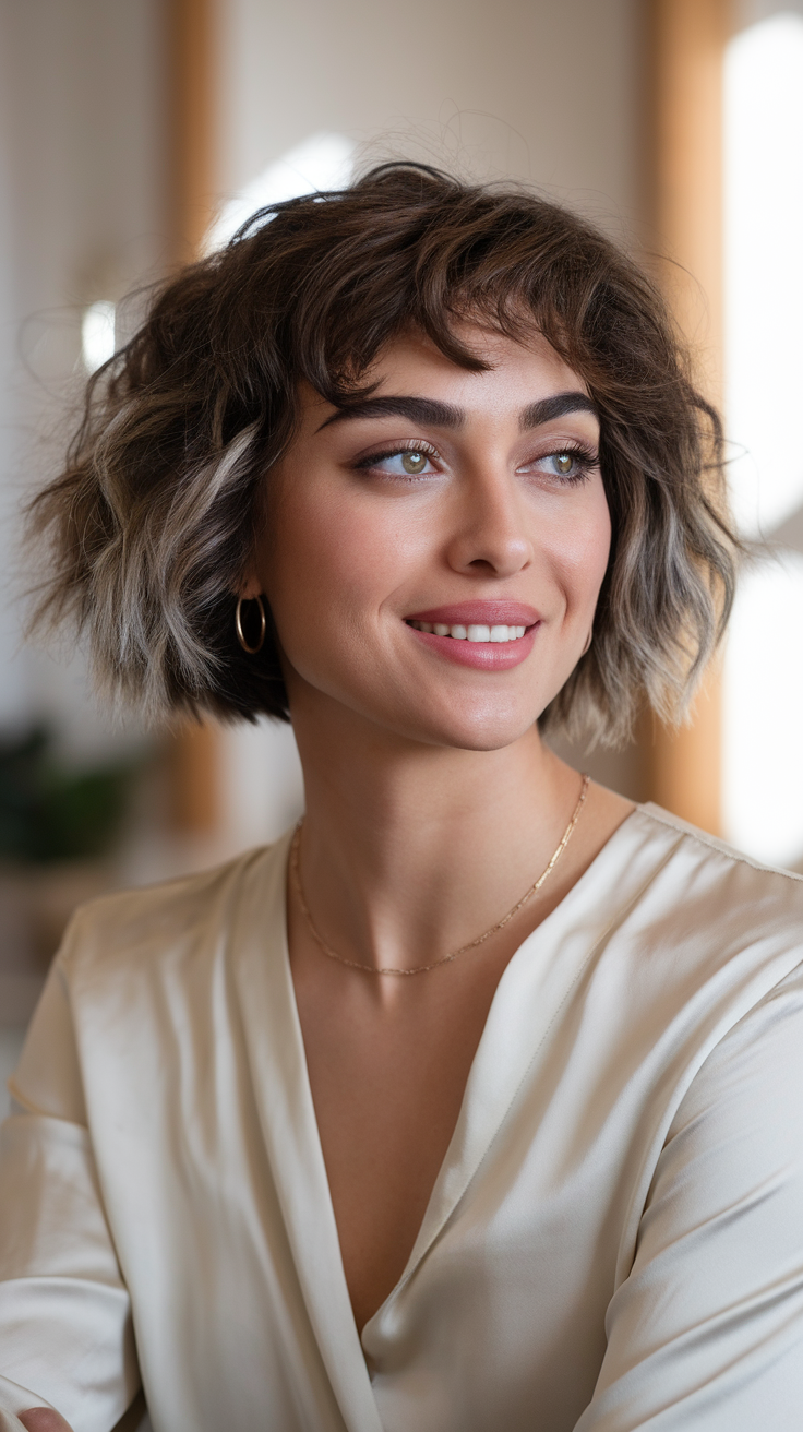 Short Curly Hair with Layers for Women in 2025