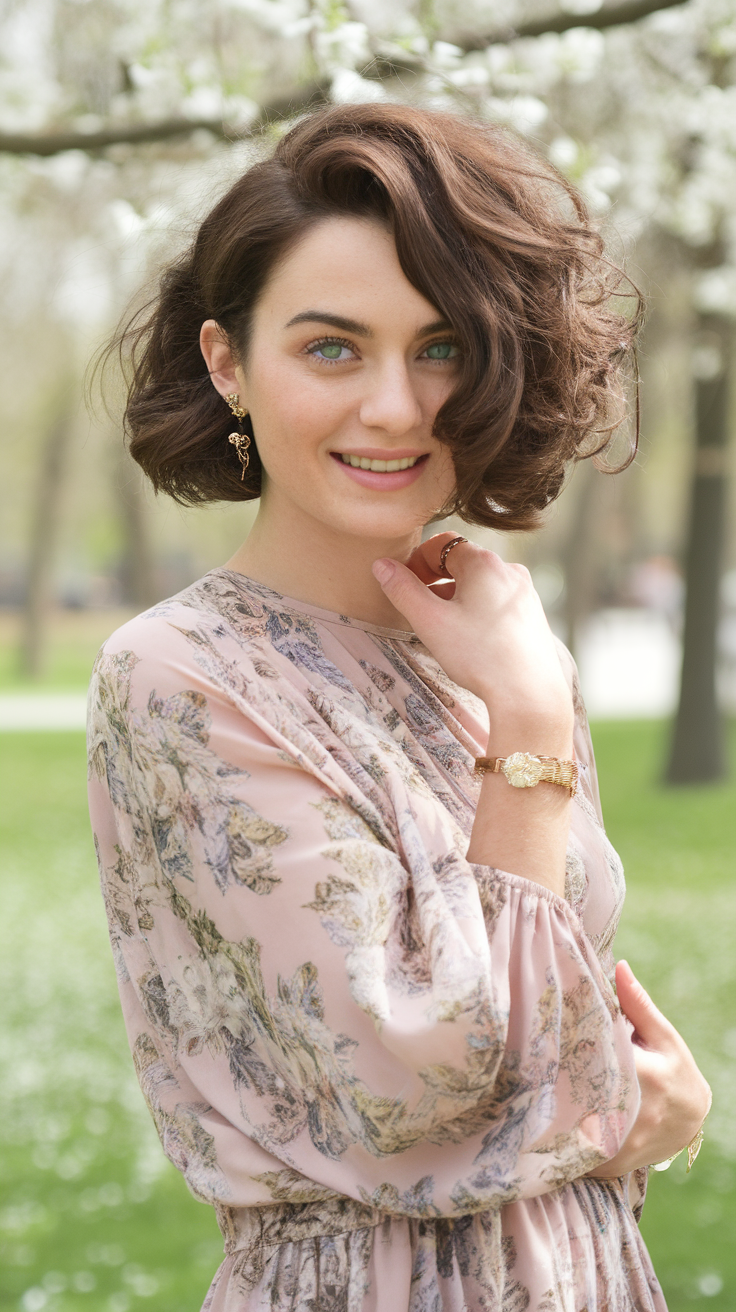 Short Curly Hair with Layers for Women in 2025