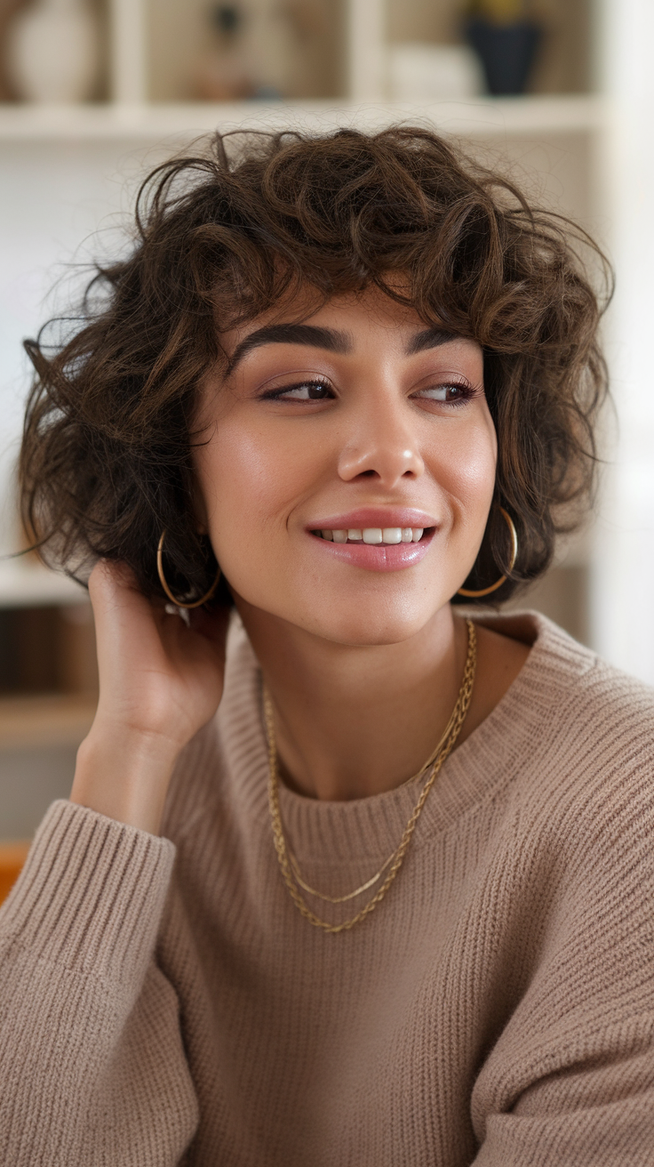 Short Curly Hair with Layers for Women in 2025