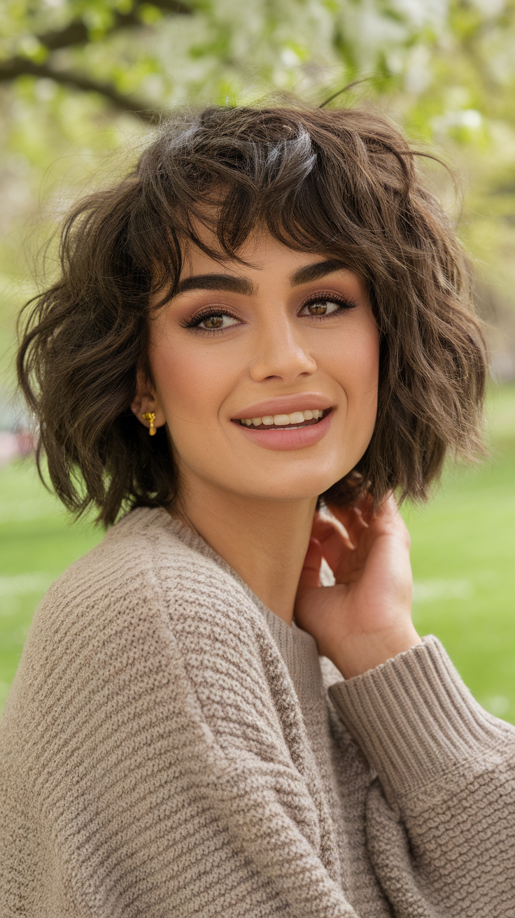 Short Curly Hair with Layers for Women in 2025