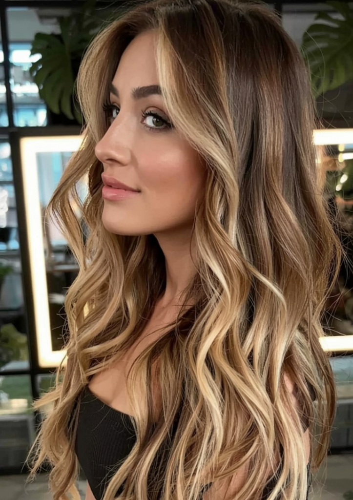 Summer Hair Color Ideas for Brunettes 2025: Caramel Accents