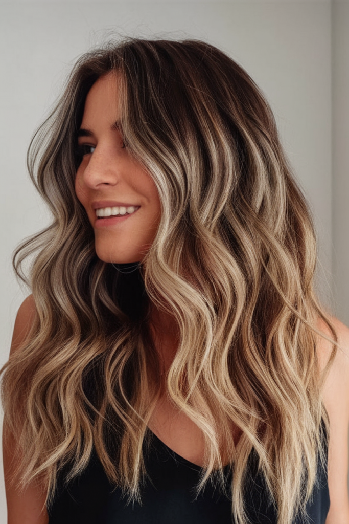 Summer Hair Color Ideas for Brunettes 2025: Caramel Accents