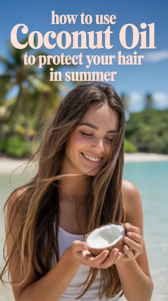 How to use coconut oil to protect your hair in summer