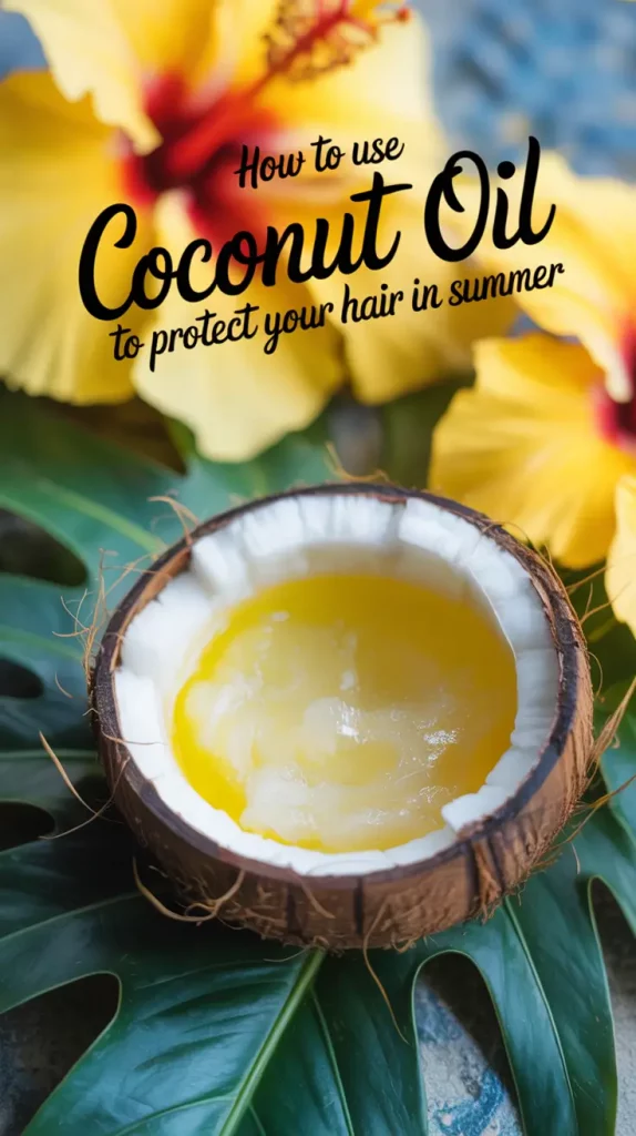 How to use coconut oil to protect your hair in summer