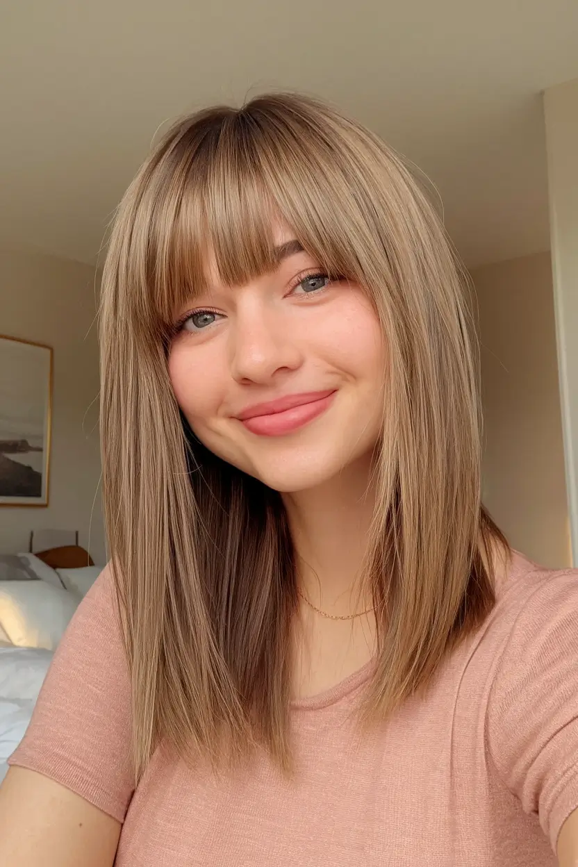 Beautiful Natural Hairstyles - Summer 2025 Inspo! Straight-Edge Bob with Full Bangs
