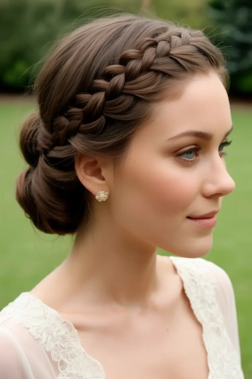 Beautiful Natural Hairstyles - Summer 2025 Inspo! Twisted Crown with Low Braided Bun