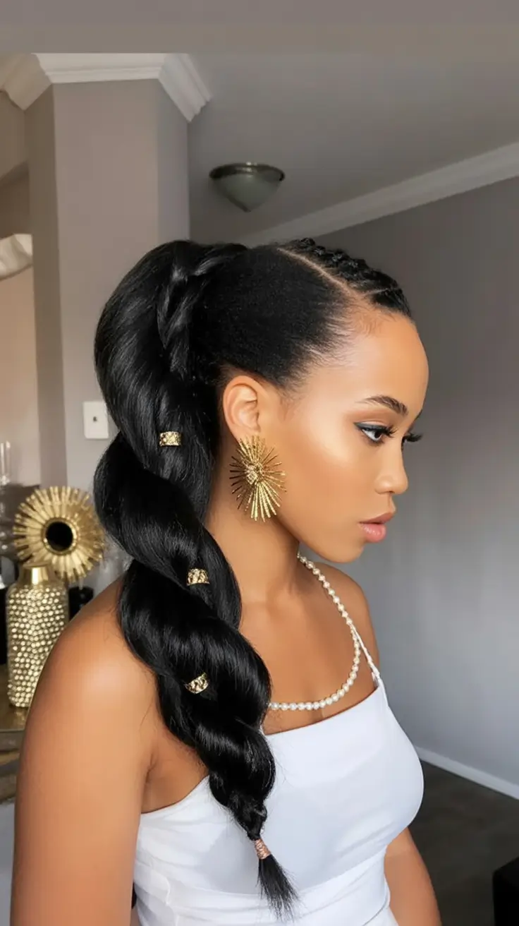 Beautiful Summer Braids for Black Women 2025 Bubble Braid Glamour Pony