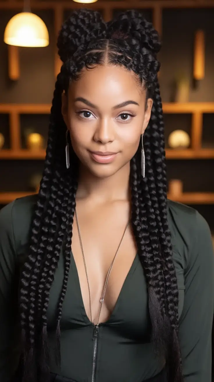 Beautiful Summer Braids for Black Women 2025 Bubble Twist Braids with a Princess Crown Vibe