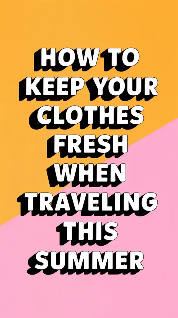 How to Keep Your Clothes Fresh When Traveling This Summer