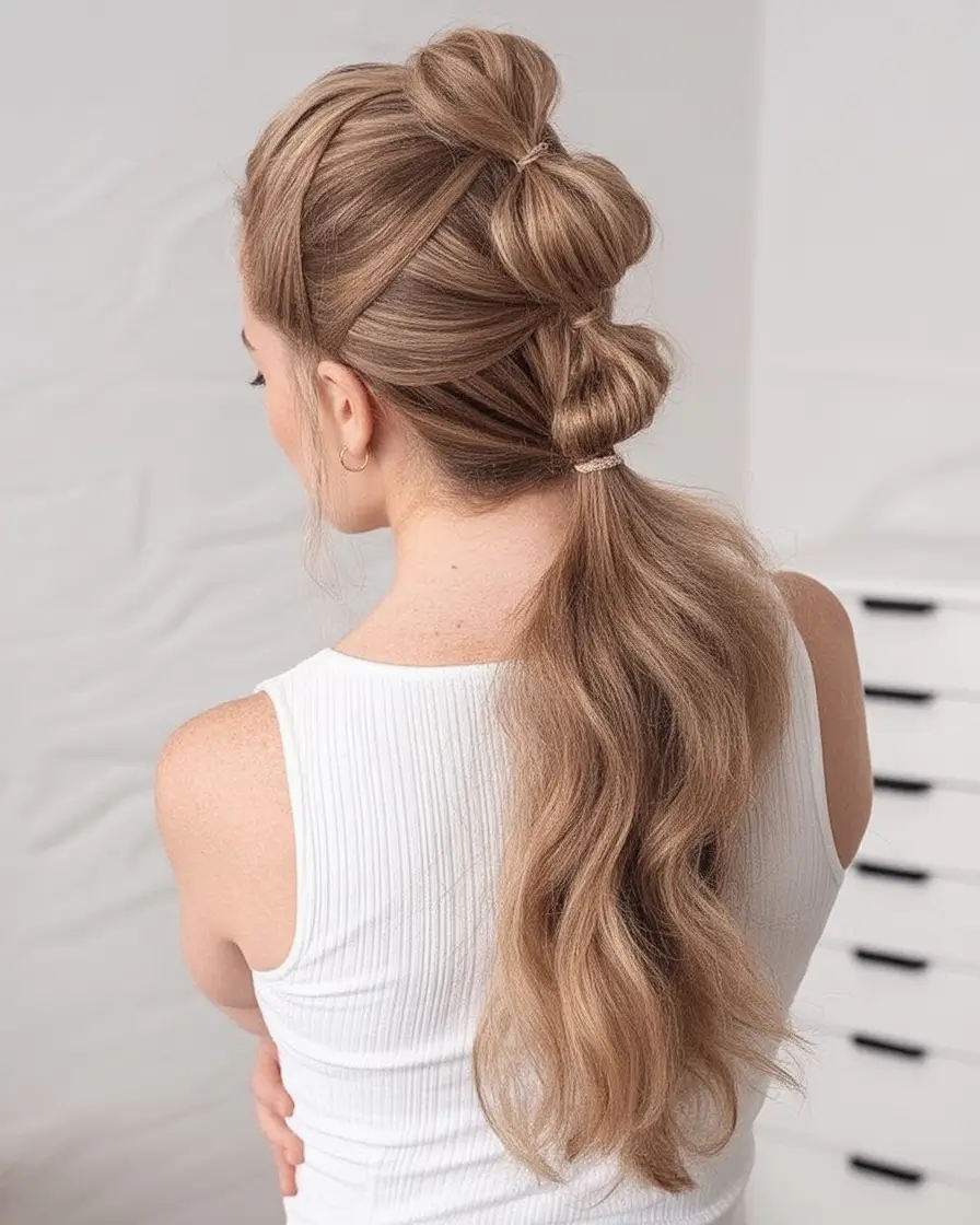 Easy Summer Hairstyles 2025 - Quick Looks You'll Love Stacked Pony Bow-Tie Twist