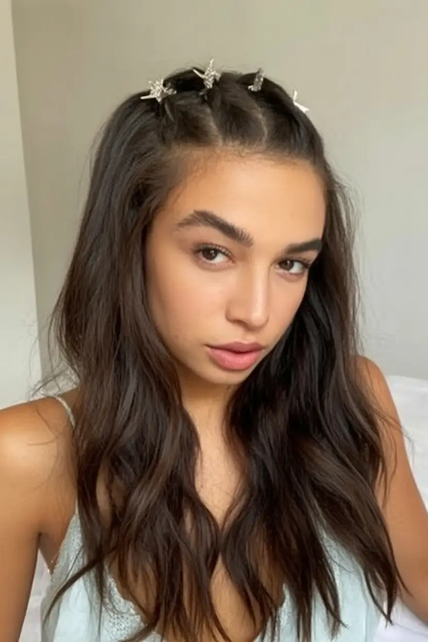 Easy Summer Hairstyles 2025 - Quick Looks You'll Love Soft Waves with Star Clips
