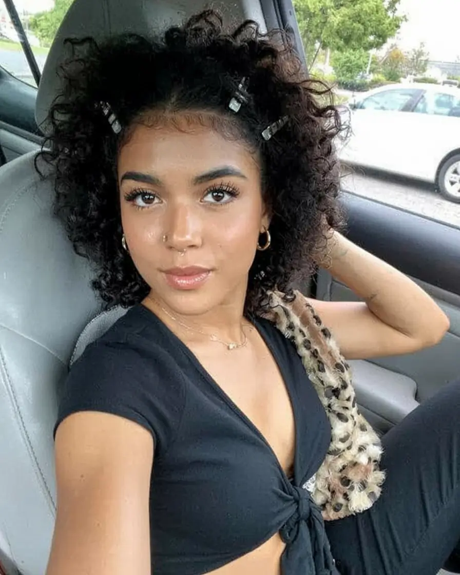 Summer Playful Curly Clip Hairstyle