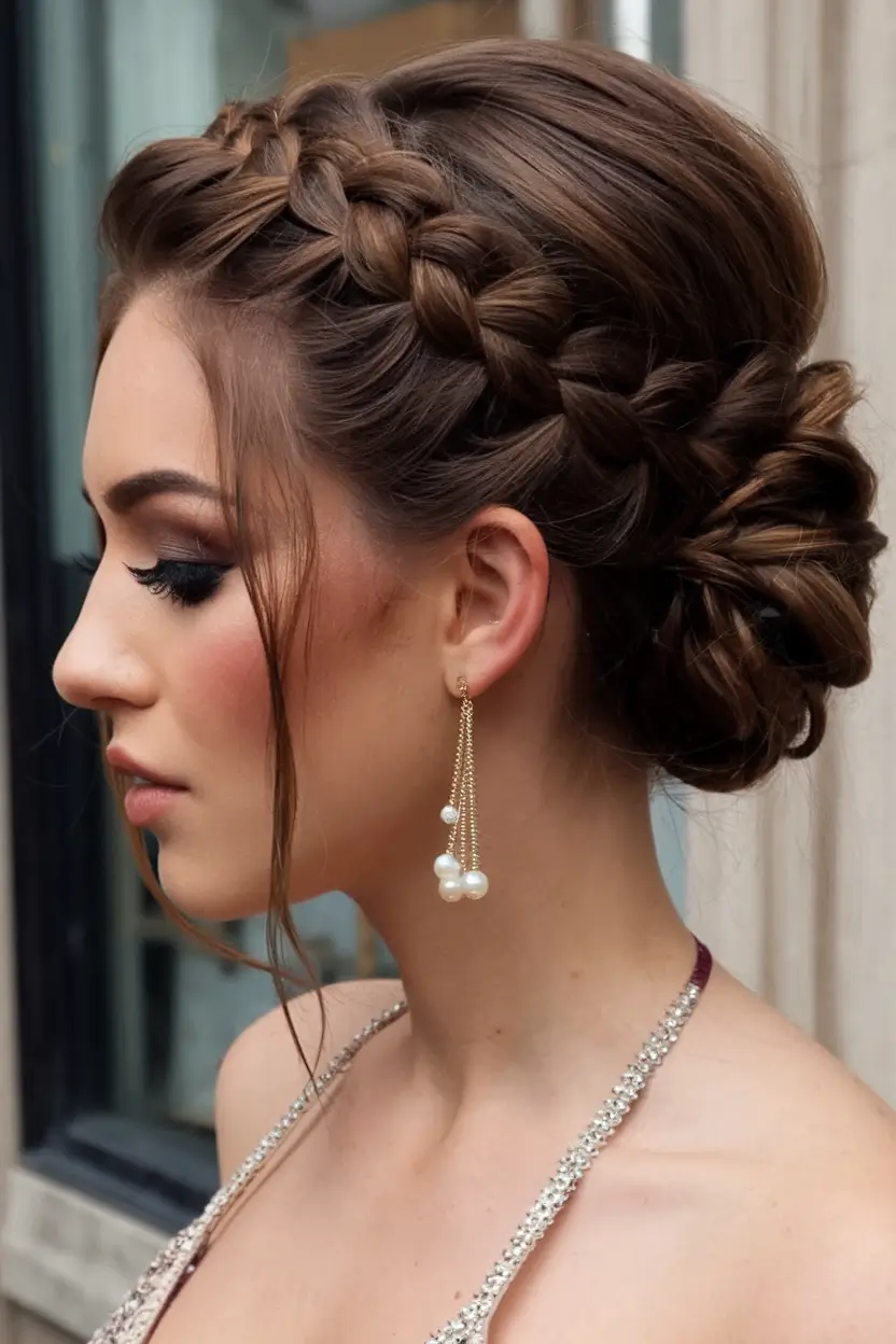 Elegant Wedding Hair Trends - Summer 2025 Classic Bridal Bun With Crystal Headband And Veil