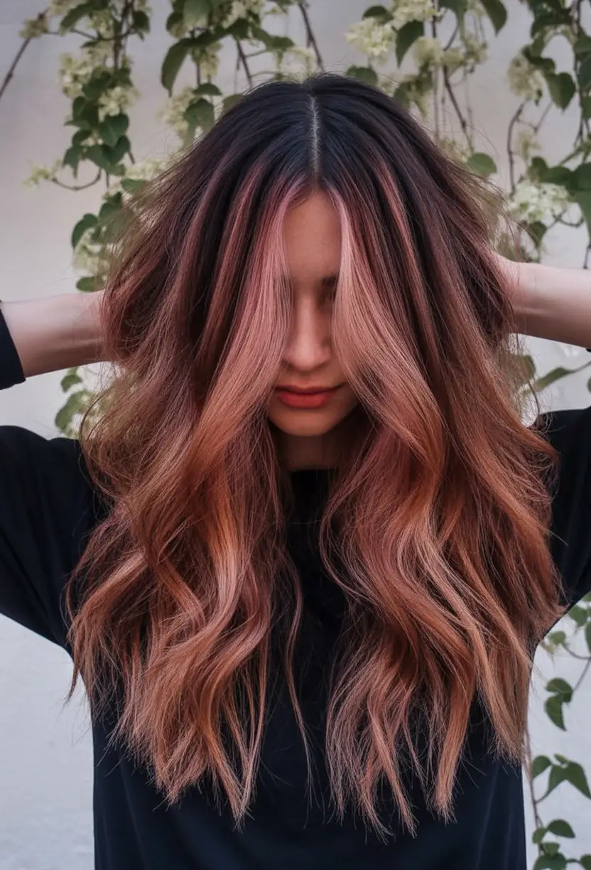 fresh shades summer ombre hair color ideas 2025 Soft Cinnamon Melt