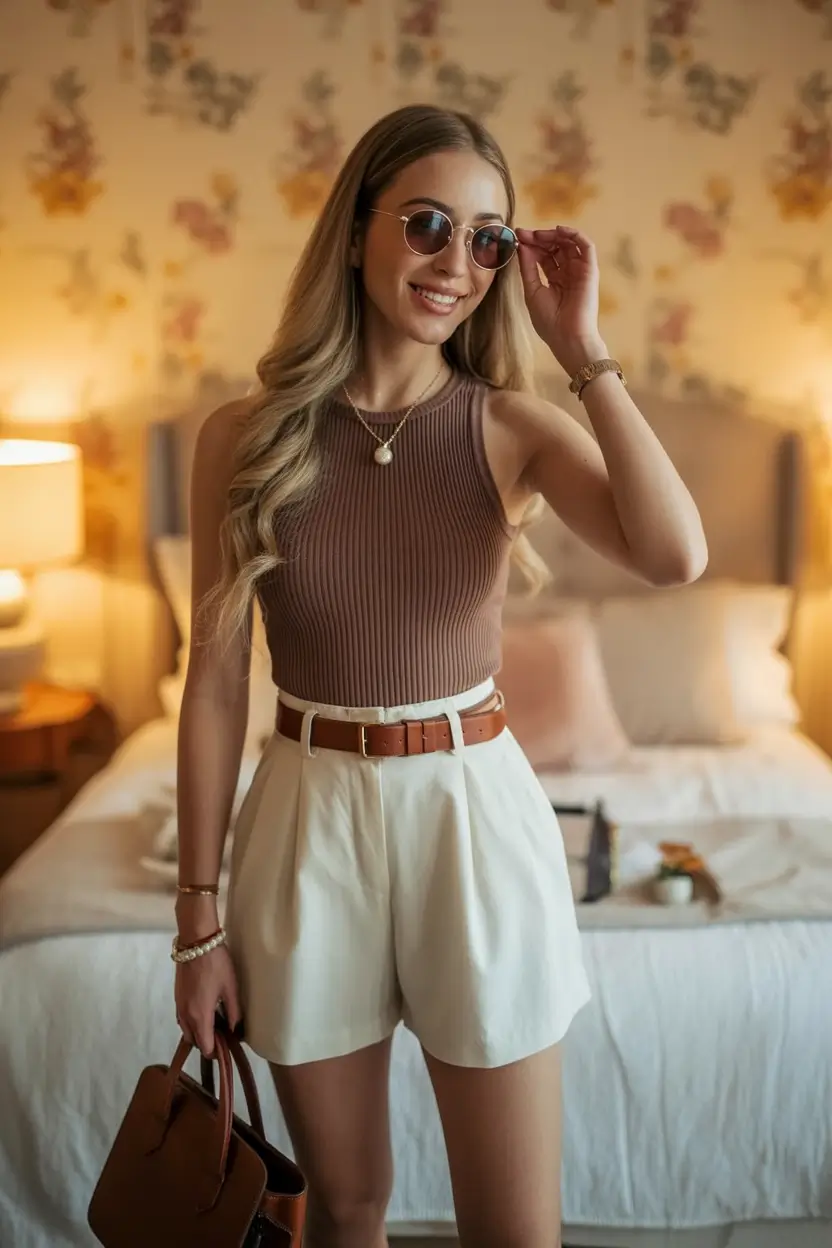July Outfits Ideas 2025 Elevated Neutrals for Warm Summer Mornings