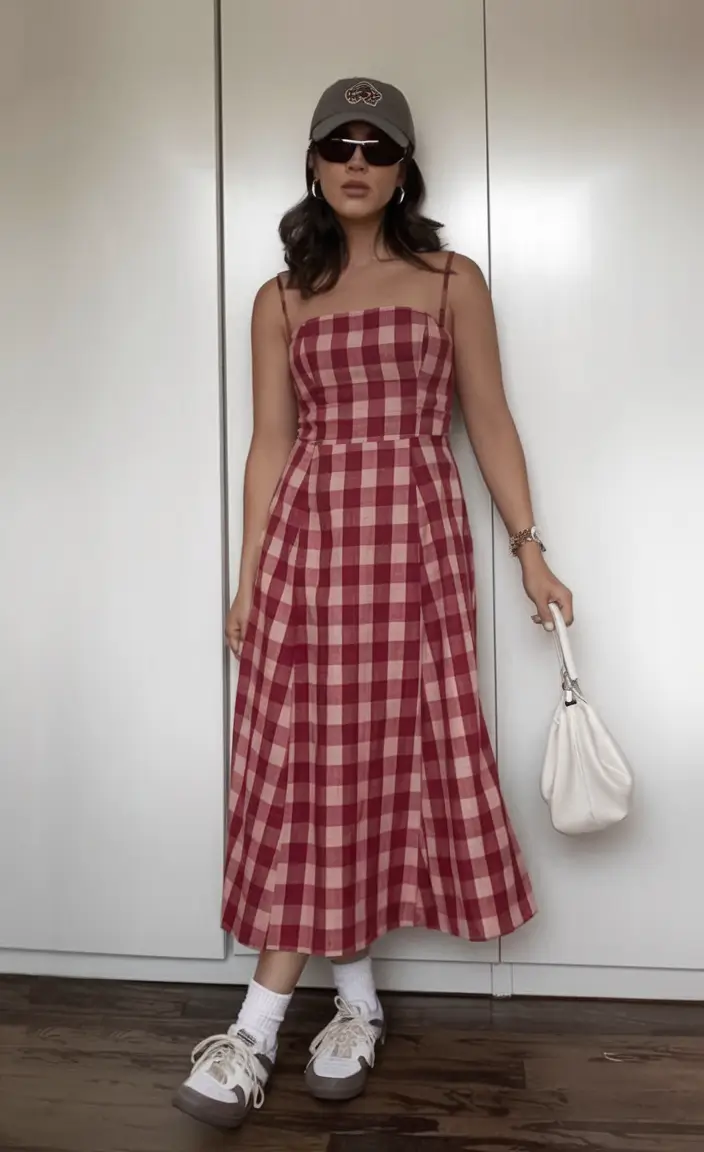 june outfits ideas 2025 Gingham Girl Summer