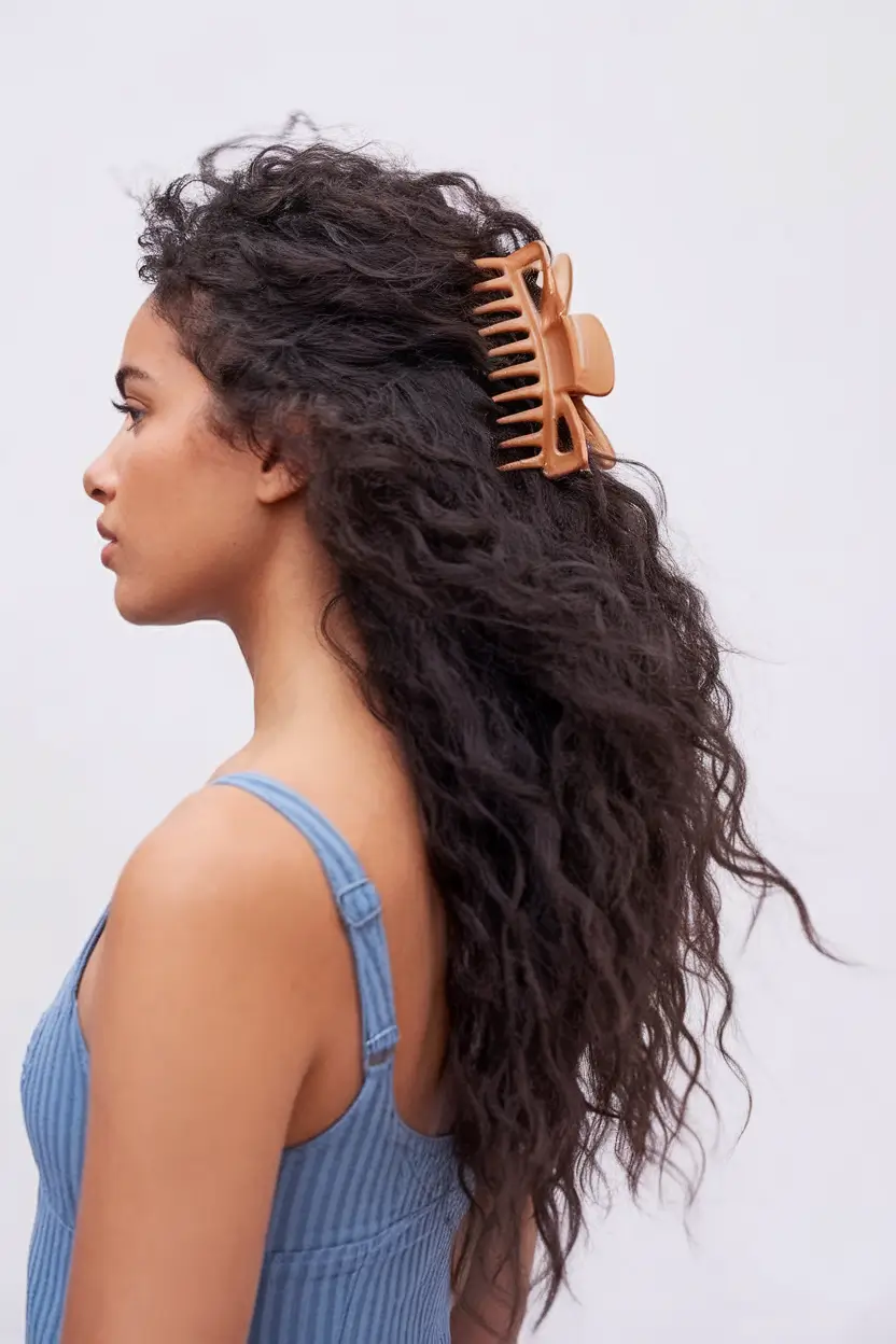 Must-Try Summer Hairstyles for Long Hair 2025 Claw Clip Waves for Everyday Cool