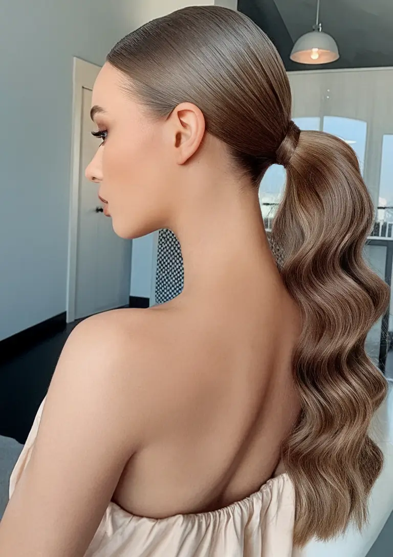 Must-Try Summer Hairstyles for Long Hair 2025 Retro Waves with Modern Gloss