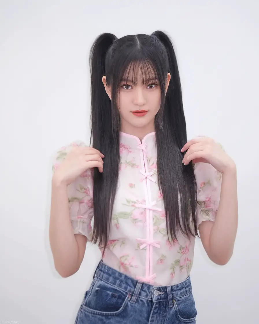 Must-Try Summer Hairstyles for Long Hair 2025 Classic Pigtails with Blunt Fringe