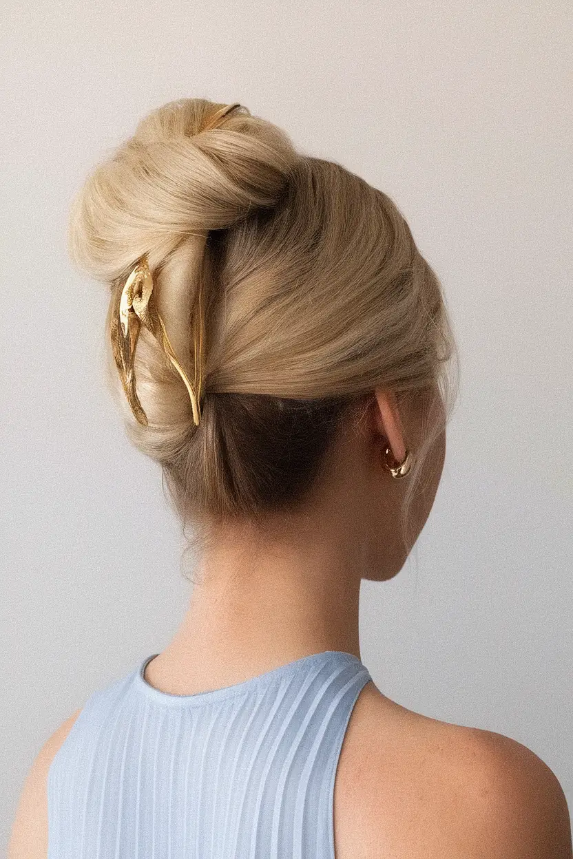 Must-Try Summer Hairstyles for Long Hair 2025 Golden Clip-In Twist Elegance