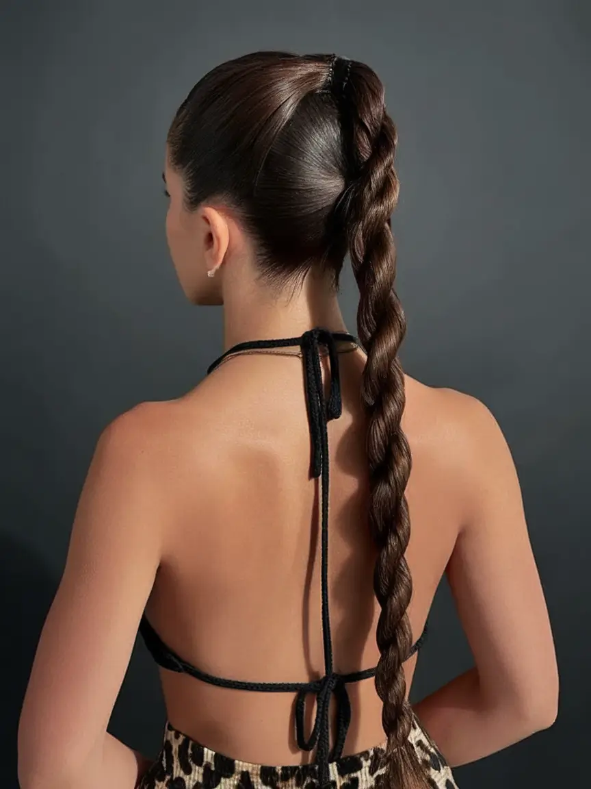 Must-Try Summer Hairstyles for Long Hair 2025 High-Shine Bubble Braid
