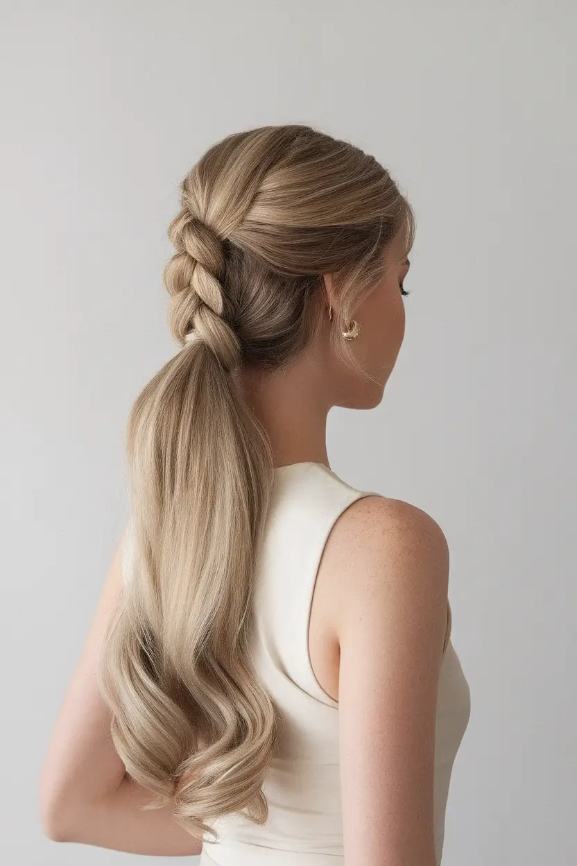 Must-Try Summer Hairstyles for Long Hair 2025 Loose Braided Crown Into Waves