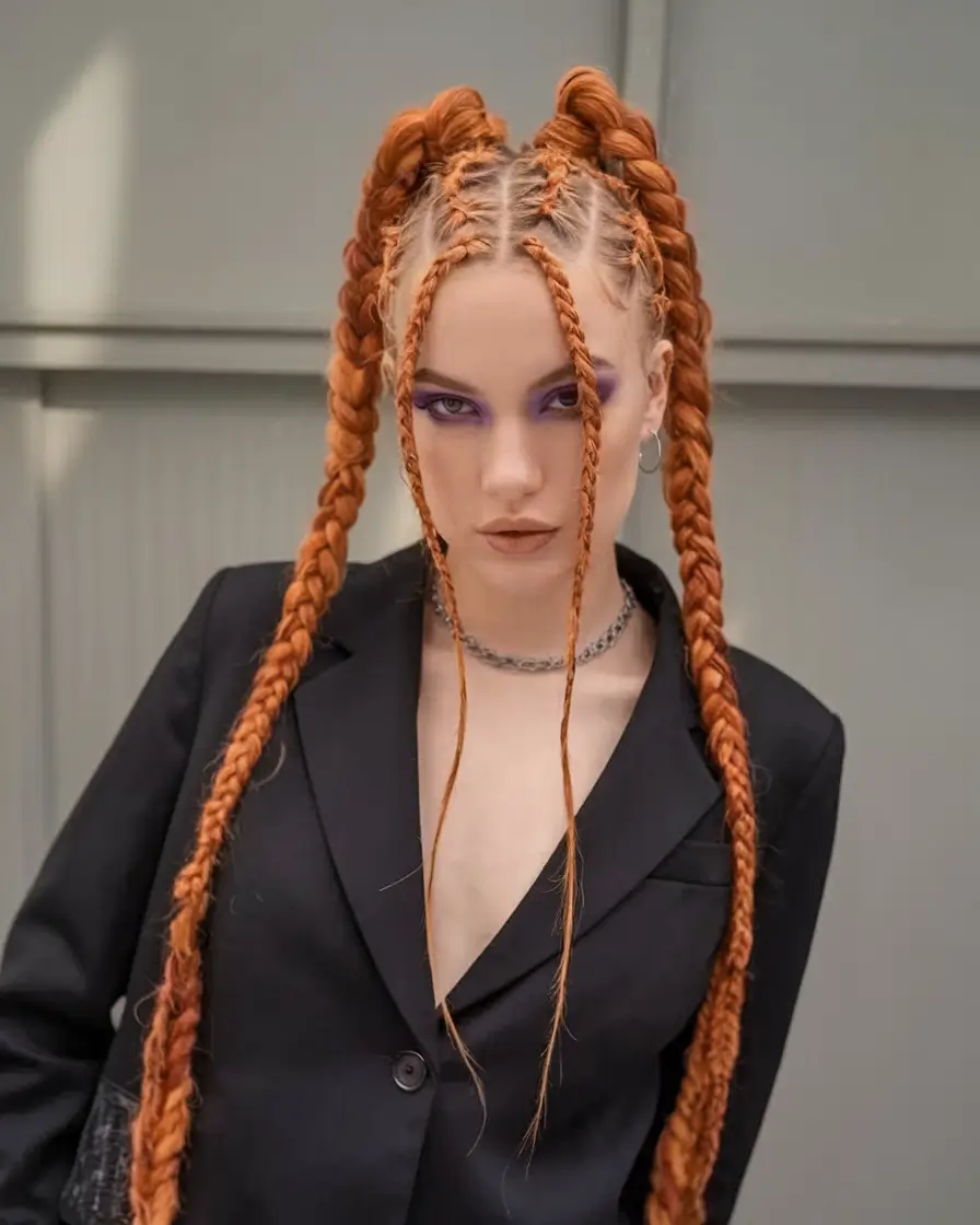 Must-Try Summer Hairstyles for Long Hair 2025 Fierce Multi-Braid Warrior Energy