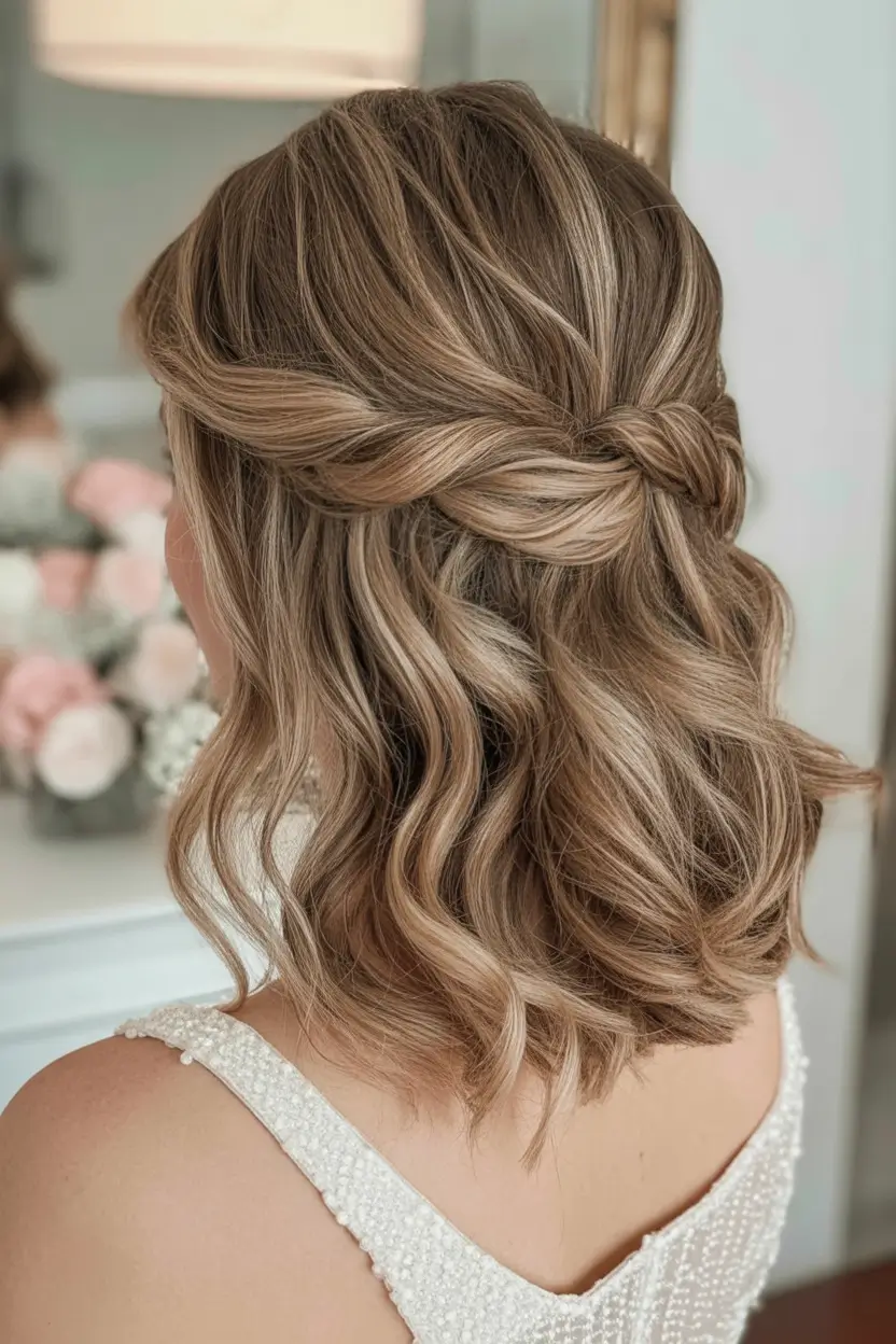 Quick Styles Summer Simple Hairstyle 2025 Side Twist on Tousled Champagne Waves