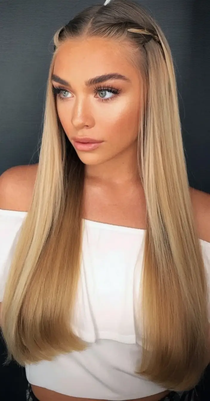 Quick Styles Summer Simple Hairstyle 2025 Butterfly Twist on Sleek Blonde Layers