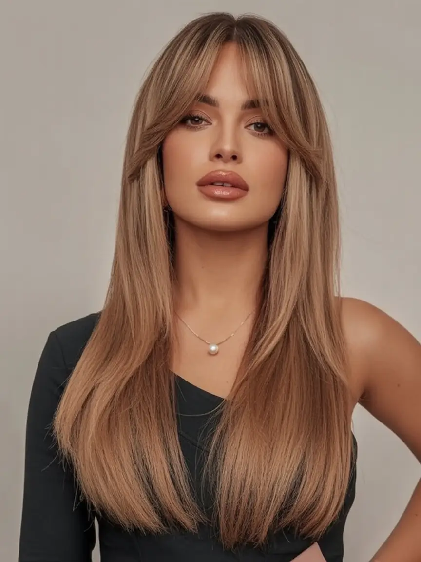 Summer 2025 Long Haircuts: Elegant & Flowing Ideas Glamorous Honey Sleekness