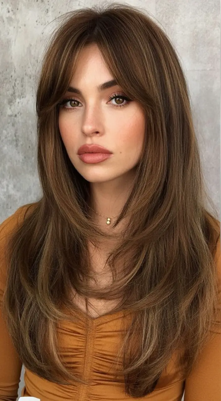 Summer 2025 Long Haircuts: Elegant & Flowing Ideas Chestnut-Luxe Lift