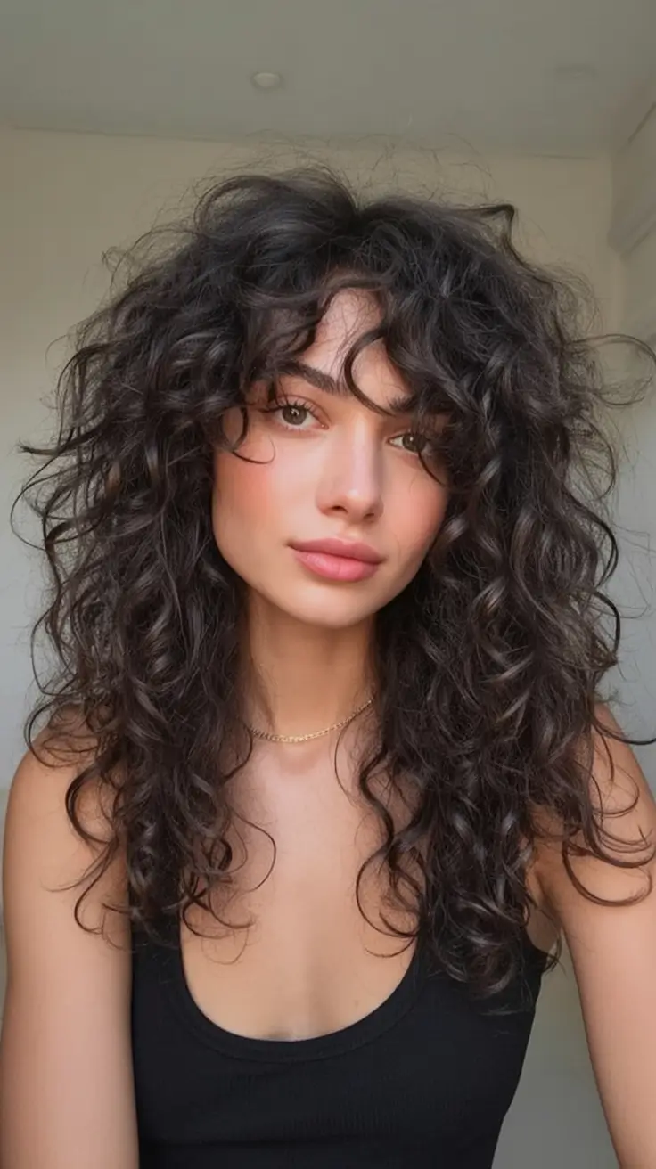 Summer 2025 Long Haircuts: Elegant & Flowing Ideas Wild Curl Cascade