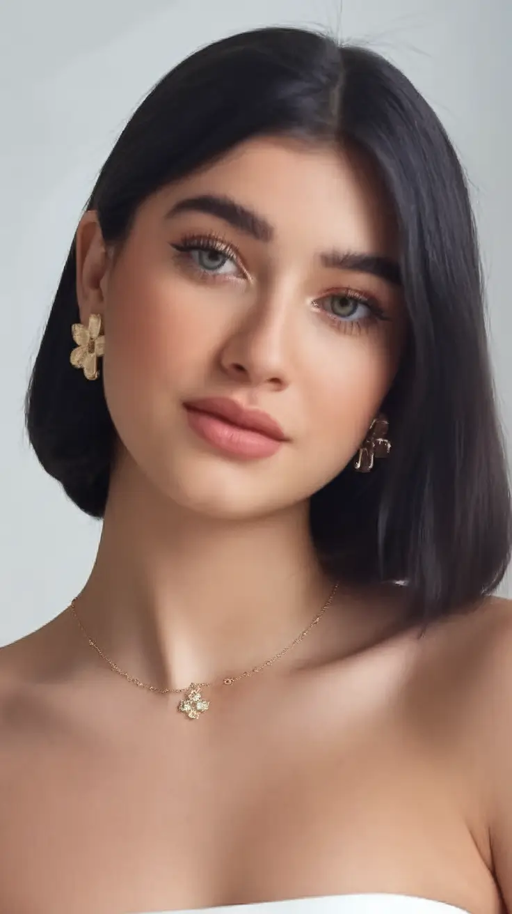 summer bob hairstyles 2025 Sleek Midnight Black Bob