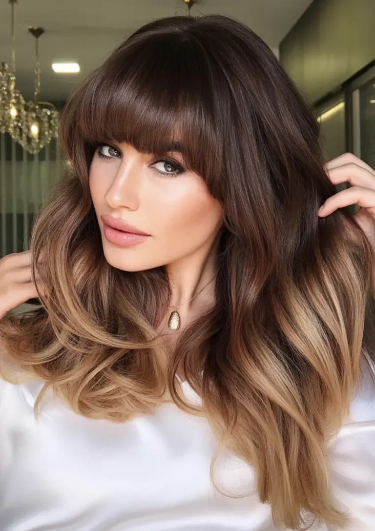Sun-Kissed Highlight Ideas for Brunettes - Summer 2025! Chocolate Melt with Glossy Volume
