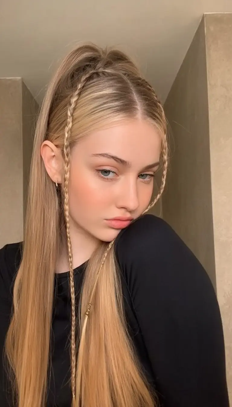 Vacation Hairstyles for Summer 2025: Chic Inspiration Sleek & Subtle Braids for Long Days