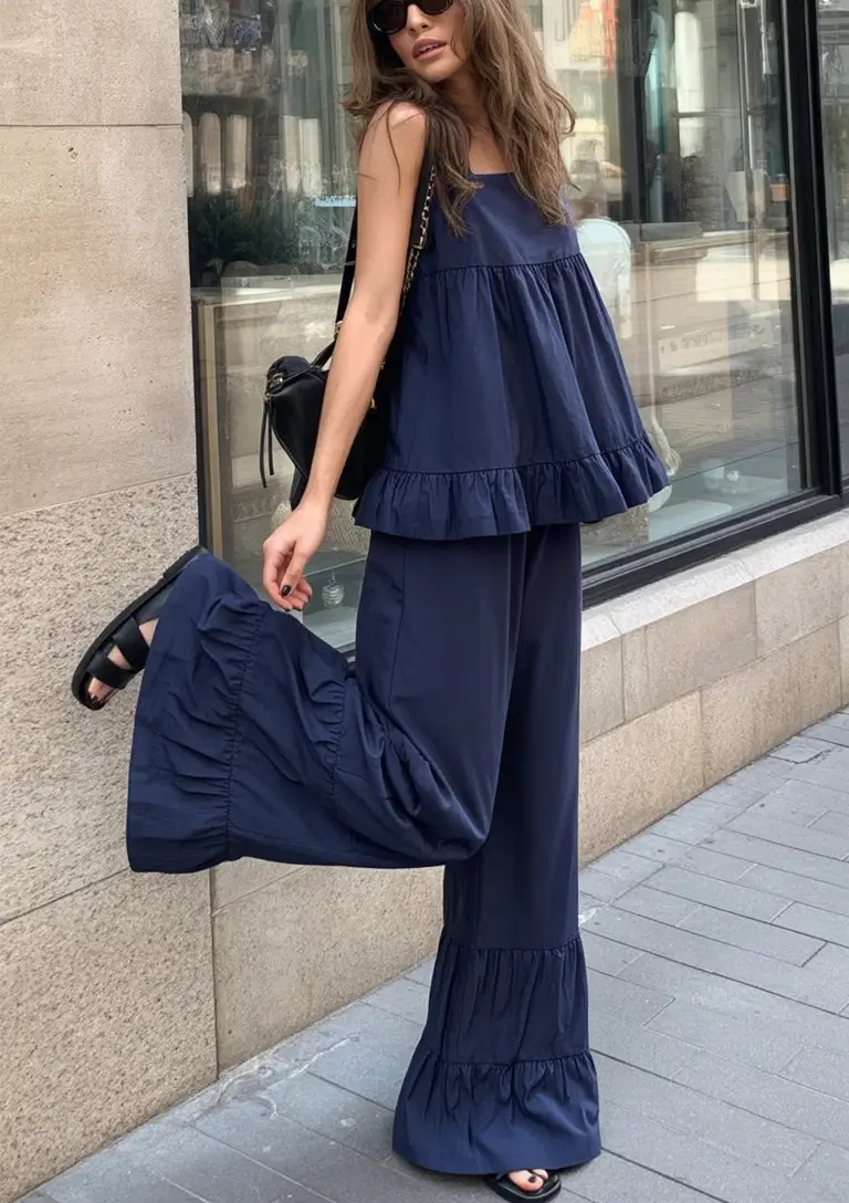 wardrobe ideas for july 2025 Midnight Ruffles and Playful Proportions