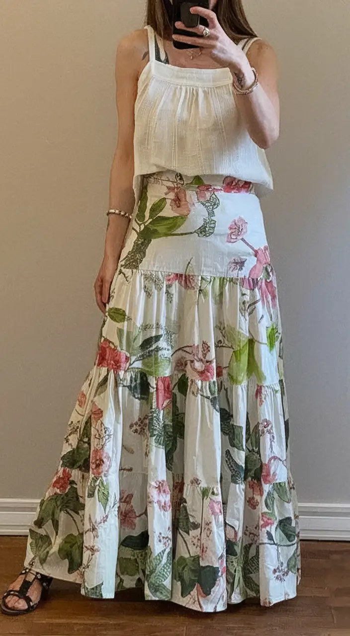 wardrobe ideas for june 2025 Floral Freedom Layers