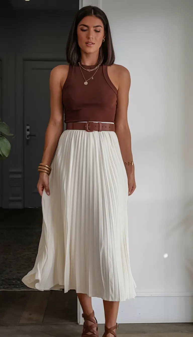 wardrobe ideas for june 2025 Chocolate & Cream Minimalism