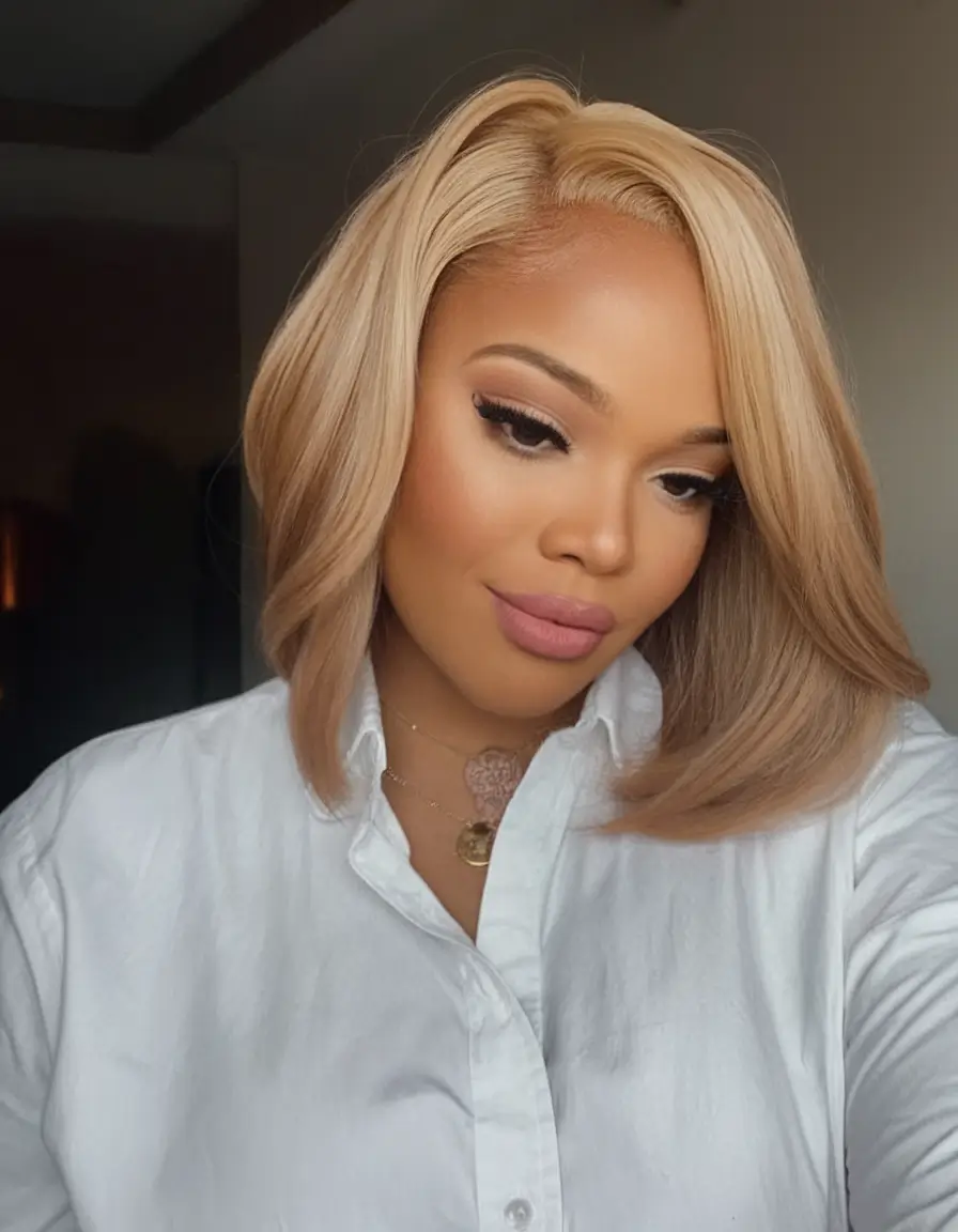 Wigs Hairstyle Summer 2025: Stylish Inspiration Silky Blonde Bob for Everyday Slay