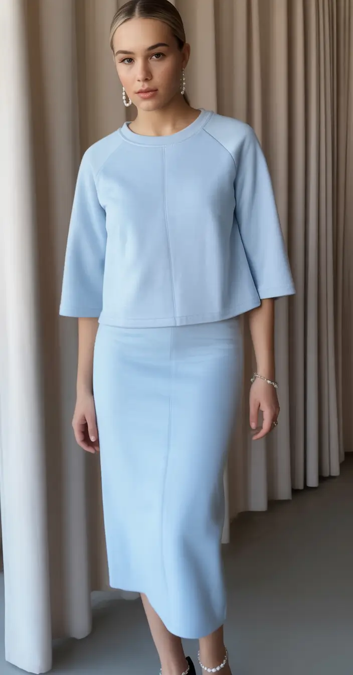 August Fashion outfits: Easy Ideas 2025 Powder Blue Ease