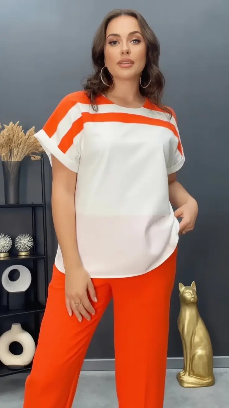 August Fashion outfits: Easy Ideas 2025 Colorblock Chic with a Sporty Punch