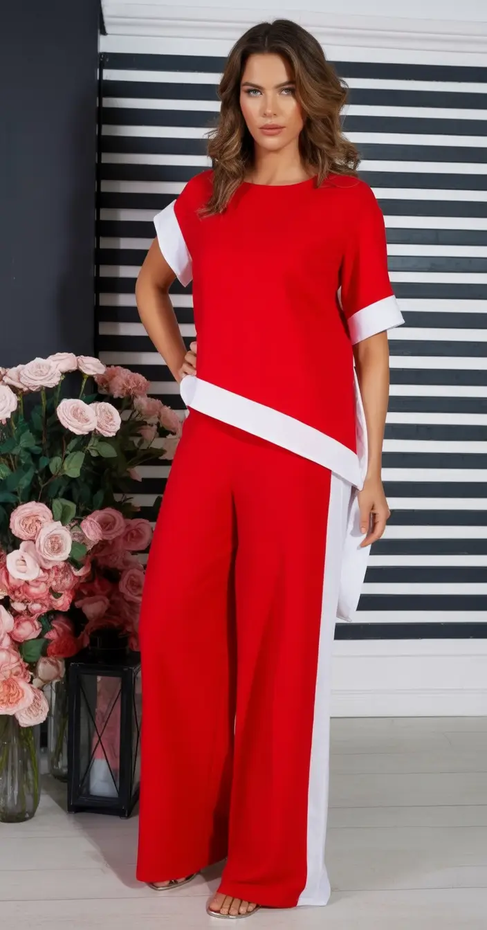 August Fashion outfits: Easy Ideas 2025 Sporty Colorblock Elegance