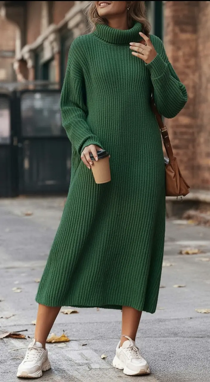 Autumn Fashion outfits for 2025 Knitted Comfort Dress