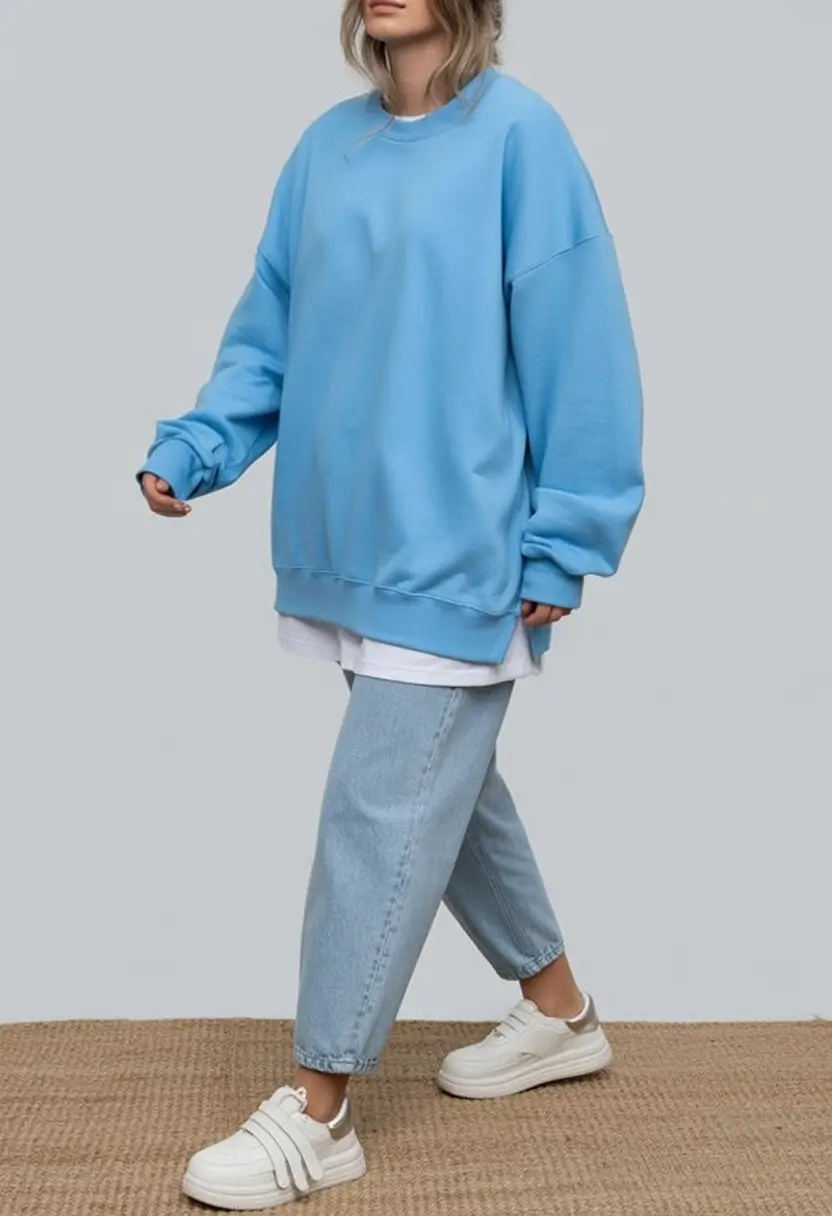 Autumn Fashion outfits for 2025 Cloud Blue Streetwear