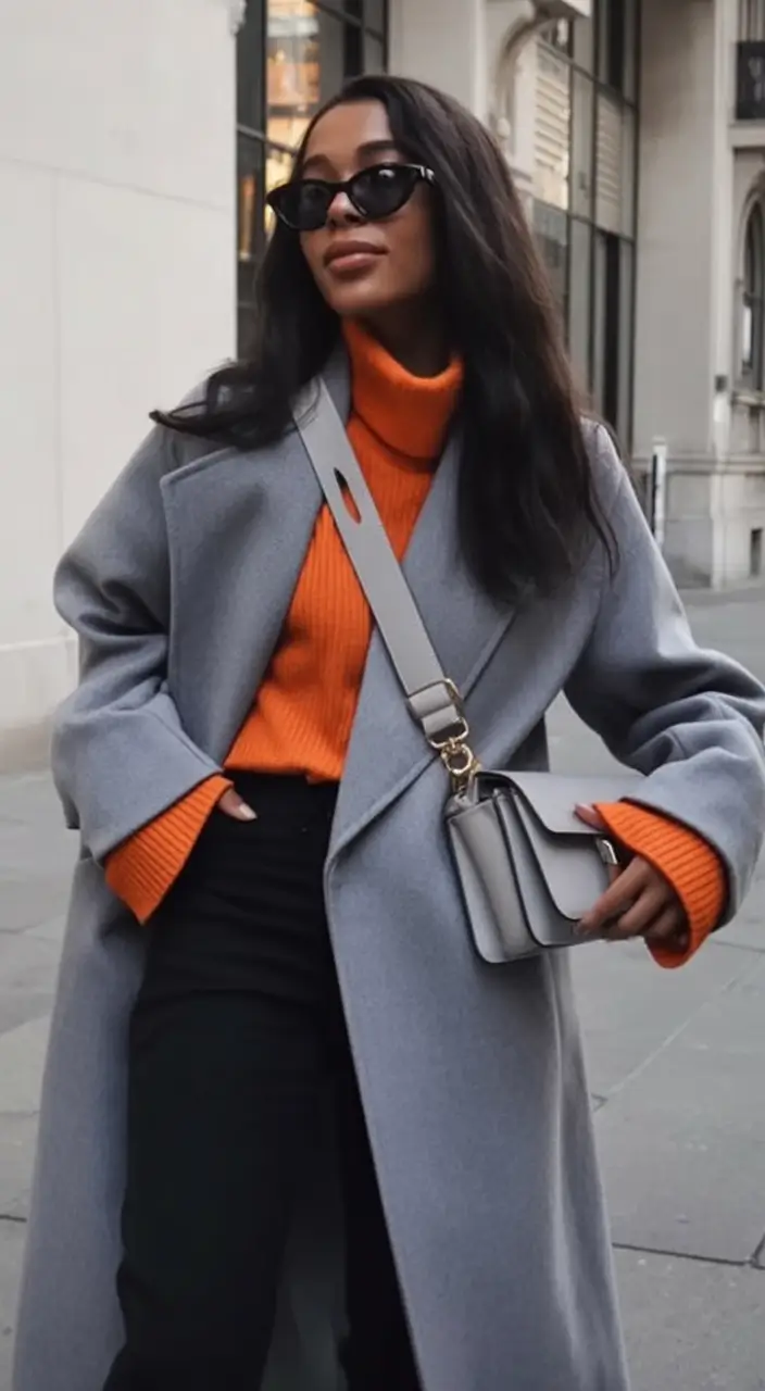 Autumn Fashion outfits for 2025 Color Pop on Concrete