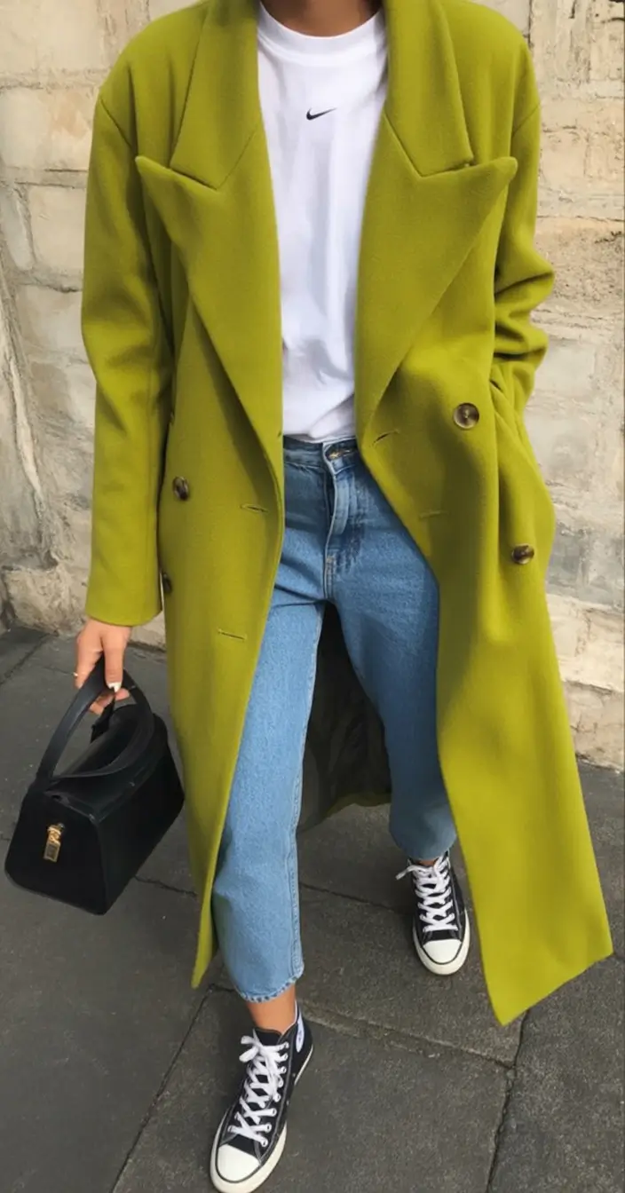 Autumn Fashion outfits for 2025 Chartreuse on the Concrete