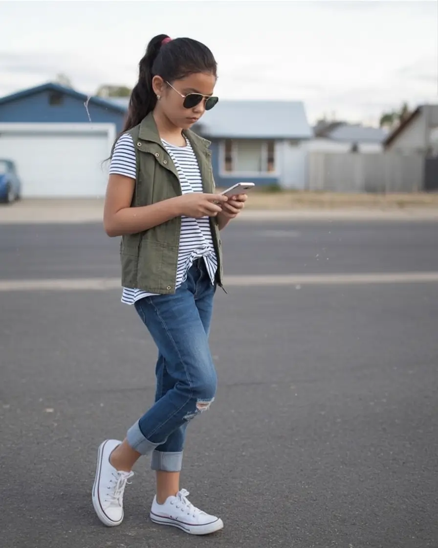 back to school outfits ideas 2025 Cool Girl Effortless Rebel