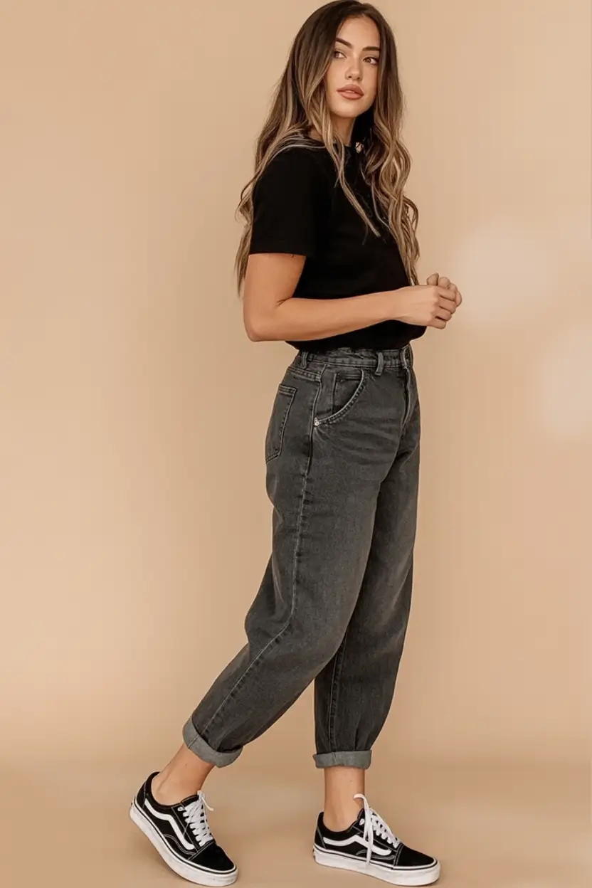 back to school outfits ideas 2025 Monochrome Ease Meets Street-Style Vibe