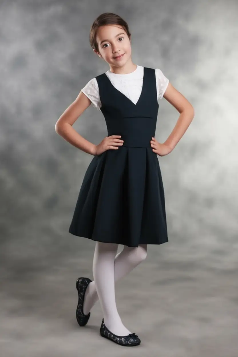 back to school outfits ideas 2025 Timeless Navy with Sweet White Details